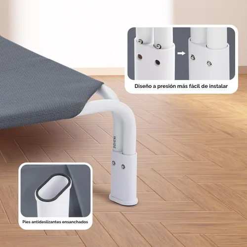 Miniatura 3 de ZOMISIA Cama elevada para perro con ensamble sin herramientas - Cama de enfriamiento elevada para perros al aire libre para mascotas grandes, hamaca