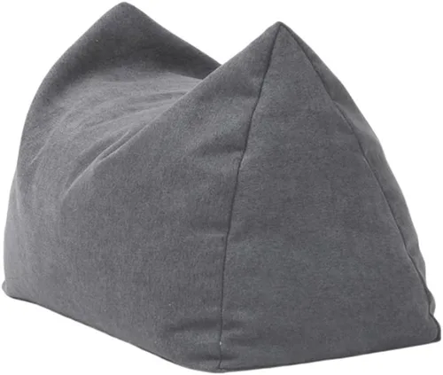 Miniatura 11 de Sillón puf, asiento suave para el suelo, reposapiés acolchado, otomana de relleno de gránulos EPP, cómoda silla de sofá para sala de estar, balcón