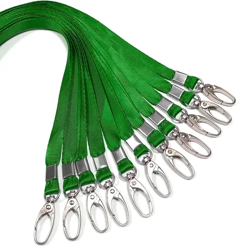 Miniatura 8 de 50 cordones grises plateados para insignias de identificación, cordón de nailon a granel, gancho giratorio para insignias de identificación