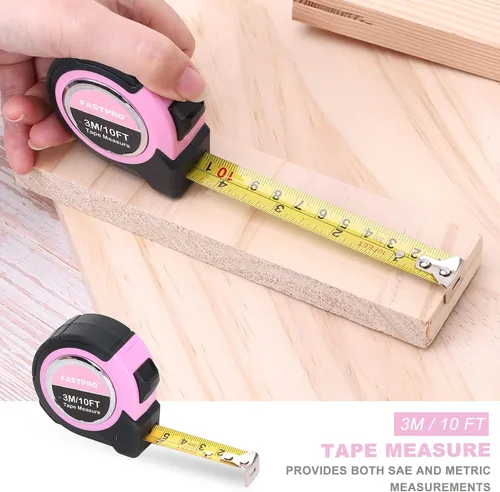 Miniatura 6 de FASTPRO Kit de herramientas rosa de 7 piezas, juego de herramientas para el hogar para mujeres, herramientas manuales básicas para mantenimiento