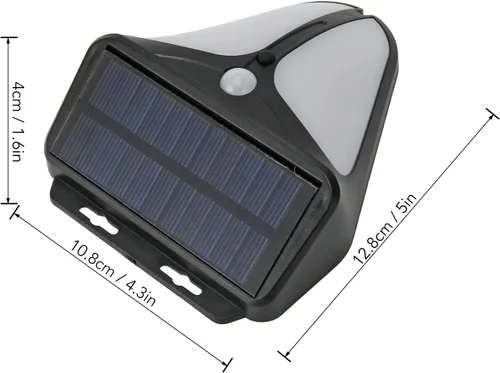 Miniatura 9 de Dpofirs Luces de advertencia estroboscópicas solares actualizadas 2023 con alarma de 129 dB y 4 modos de funcionamiento, luz de alarma con sensor