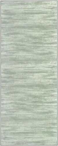 Miniatura 8 de KOZYFLY – Alfombra de pasillo moderna y lavable de diseño abstracto verde, 2 x 5 pies, antideslizante, suave y de pelo corto, ideal para cocina