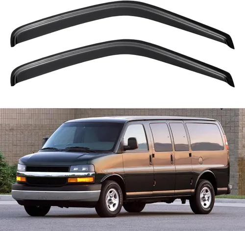 Miniatura 11 de Visores para ventanas y protectores contra la lluvia para Ford F150 de cabina estándar 1980-1996, Deflectores de viento y protectores para ventanas
