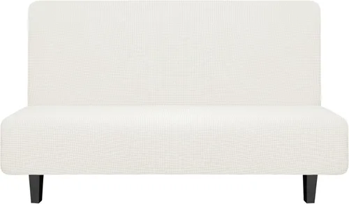 Miniatura 9 de Easy-Going - Funda elástica para futón, cubierta para sofá cama sin brazos, protector de muebles sin reposabrazos con parte inferior elástica