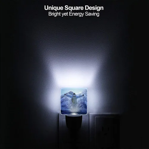 Miniatura 4 de Futterya Luz nocturna LED personalizada enchufable, juego personalizado de 2 lámparas de decoración con sensor automático del atardecer al amanecer