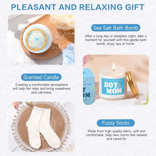 Miniatura 6 de Paquete de cuidado para nuevas mamás después del bebé, regalos para la nueva mamá y regalos esenciales para bebés, regalo posparto para futuras