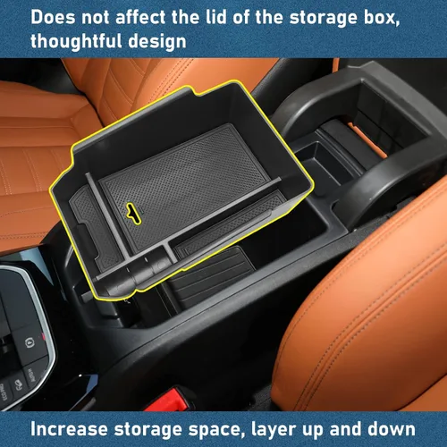 Miniatura 2 de Compatible con organizador de consola central BMW X3 2018-2024, para bandeja organizadora de consola 2019-2024 X4, para caja de almacenamiento