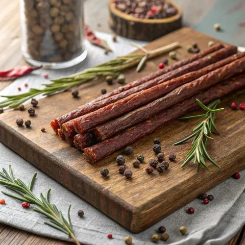 Miniatura 4 de FATTY Palitos de carne, hechos con carne de res alimentada con pasto, cerdo criado sin antibióticos, 11g de proteína por palito, Honey BBQ, Relleno