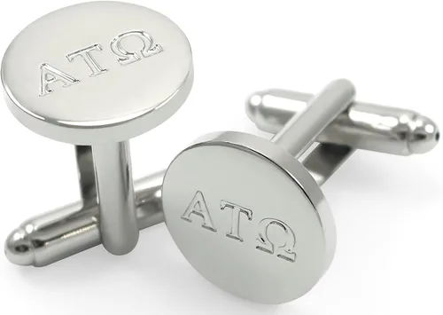 Miniatura 2 de Gemelos circulares de la fraternidad Alpha Tau Omega (ATO), Latón