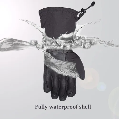 Miniatura 4 de SKYDEER Waterproof and Windproof Genuine Deerskin Leather Ski Gloves with 150g 3M Thinsulate Insulation (SD8648T)