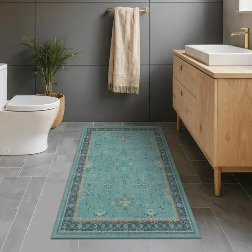 Miniatura 77 de Alfombra Boho Negra para Sala de Estar - Alfombra de Área Lavable de 10x14 Pies, Alfombras de Comedor para Debajo de la Mesa, Alfombra Suave de Pelo