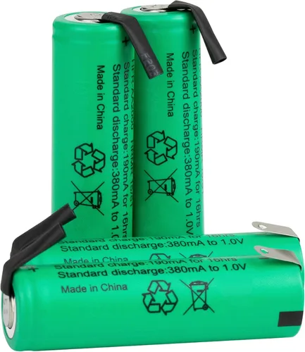 Miniatura 7 de Tenergy AA 1.2V NiMH 2000mAh Pilas AA recargables con parte superior plana con pestañas, paquete de 10