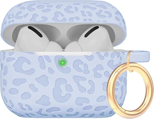 Miniatura 82 de Funda de silicona con flores compatible con AirPods Pro 2019, Gawnock - Funda suave y flexible para imprimir para mujeres y niñas con llavero - Flor