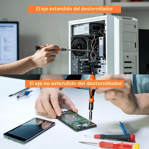 Miniatura 4 de JOREST Juego de destornilladores de precisión 117 en 1, regalos de herramientas para hombres, mini kit de herramientas de reparación con puntas