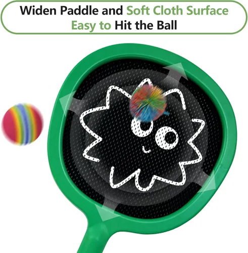 Miniatura 2 de Juego de pelota inflable de raqueta para niños y adultos, actividades familiares, juegos de juegos para interiores y exteriores, juguetes deportivos