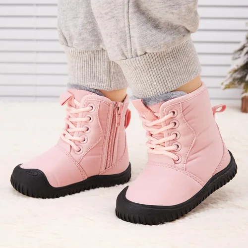 Miniatura 62 de BMCiTYBM Botas de nieve de invierno para bebés y niños pequeños, de piel sintética, cálidas, antideslizantes, zapatos para primeros pasos