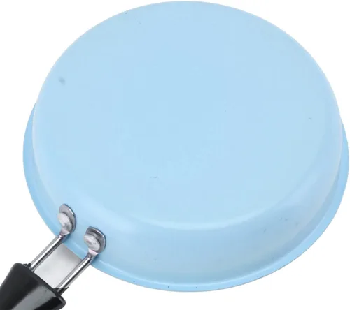 Miniatura 7 de VBESTLIFE Mini sartén, mini sartén de acero para huevos y tortillas con mango largo, sartén de 4.9 pulgadas, ahorro de energía para calentamiento