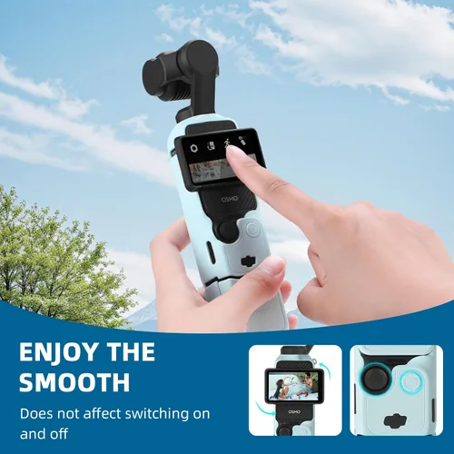 Miniatura 8 de BRDRC Funda de silicona Pocket 3, estuche protector lente protector antiarañazos compatible con DJI OSMO Pocket 3 Combo para creadores Accesorios