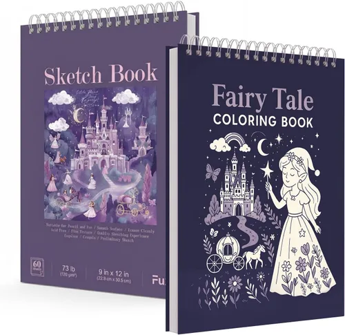 Miniatura 24 de Cuaderno de bocetos de 9 x 12 pulgadas, bloc de bocetos con espiral superior, paquete de 4 blocs de 100 hojas cada uno