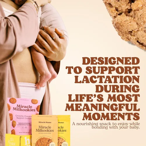 Miniatura 8 de Miracle Mama Milkookies - Galletas de lactancia, avena y nuez y cereza, sin lácteos, sin soja, sin gluten, veganas, suministro de leche con avena
