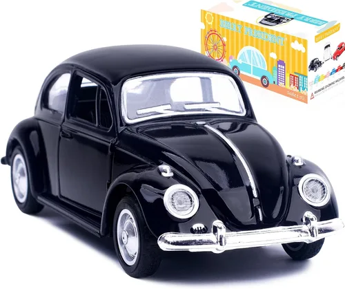 Miniatura 12 de Berry President 1967 Clásico Beetle Bug Vintage 1/32 Escala Diecast Metal Tire de Coche de Juguete Modelo para Regalo/Niños (ROJO)