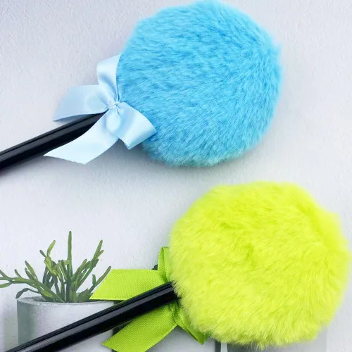 Miniatura 4 de 4 piezas de polvo de ajuste, soplos de algodón de azúcar, paleta de maquillaje, soplo de polvo suelto