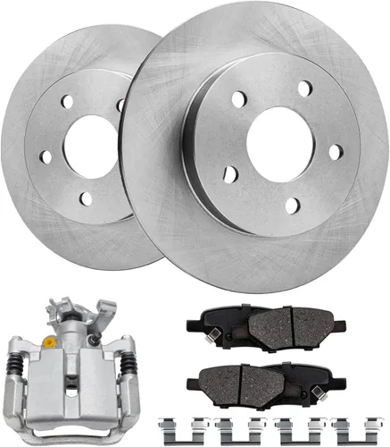 Miniatura 23 de Detroit Axle - Rotores de freno para Chrysler 200 2015 2016 2017, Rotores de freno de disco de reemplazo: 12.01" pulgadas delantero y 10.95