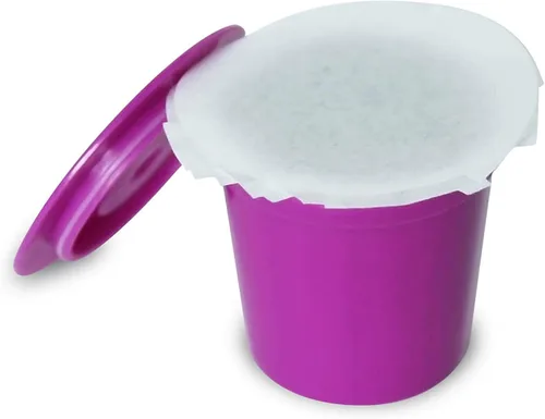 Miniatura 8 de Perfect Pod EZ-Cup Filtros de café de papel con tapa patentada para cafeteras de una sola porción y cápsulas de café, compatibles con Keurig