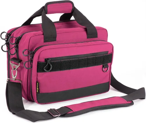 Miniatura 6 de PROFOCUS Bolsa de gama para pistolas y munición con cremalleras bloqueables Rosa