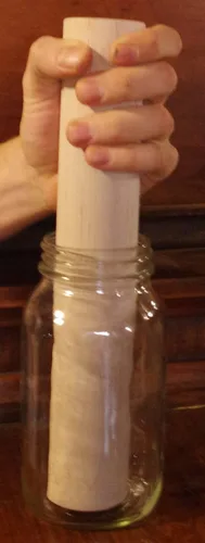 Miniatura 2 de 12 pulgadas de madera maciza, chucrut y lijadora de verduras, machacadora (Maple) fabricada en Estados Unidos