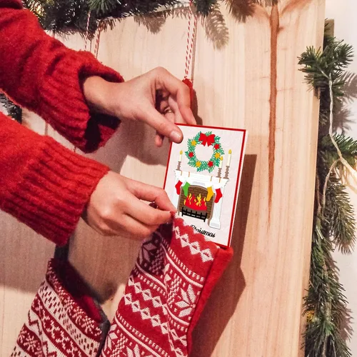 Miniatura 9 de GLOBLELAND Troqueles de Corte de Chimenea de Navidad, Plantilla de Troquelado de Feliz Navidad, Medias de Navidad, Troqueles de Corte de Metal