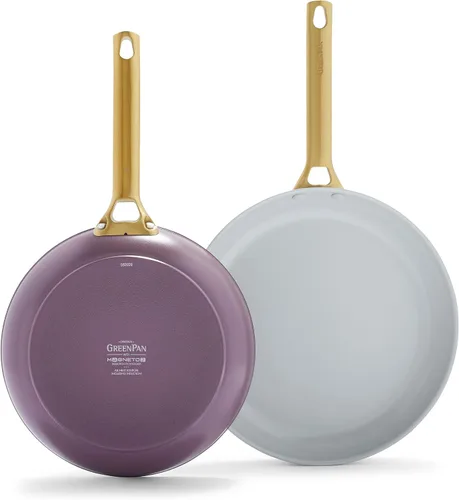 Miniatura 11 de GreenPan Reserve - Juego de sartenes de 10 y 12 pulgadas, antiadherentes, de cerámica saludable y anodizadas duras, sin PFAS, inducción, aptas