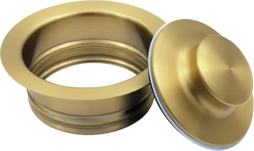Miniatura 9 de LQS Brida de eliminación de basura para fregadero de cocina y tapón para fregadero, ajuste de orificio de drenaje estándar de 3-1/2 pulgadas