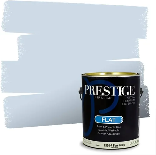 Miniatura 260 de Prestige Paints. - Base y pintura para exteriores en un solo galón, 1 galón. plano, comparable con Sherwin Williams Topsail. SW6799-PCM