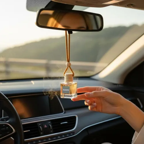 Miniatura 3 de The Blooming Cactus & Co. - Difusor para coche con recarga incluida Fragancia para coche en movimiento Ambientador para coche colgante