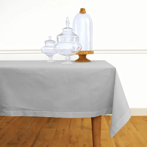 Miniatura 10 de Solino Home Mantel cuadrado de lino y algodón con vainica, 52 x 52 pulgadas, lavable a máquina para verano, 4 de julio