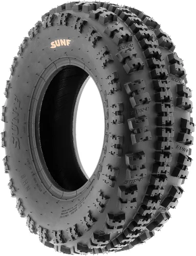 Miniatura 5 de SunF XC 19x7-8 delanteros y 18x10.5-8 traseros neumáticos knobby para ATV UTV, 6 PR sin cámara A027, juego de 4