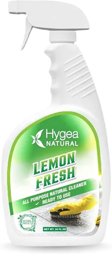 Hygea Natural Lemon Fresh - Limpiador multiusos, limpiador multisuperficie, limpiador de suelos no tóxico, elimina la suciedad, la grasa y la