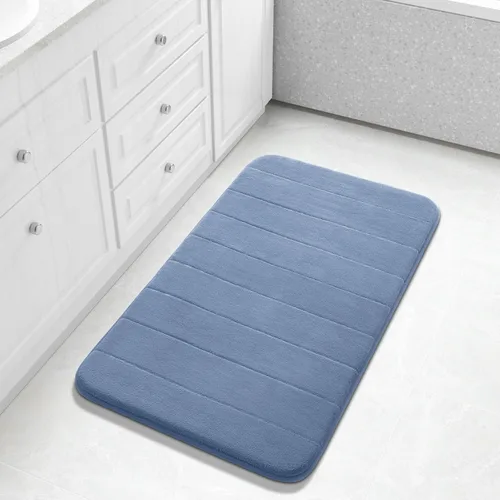 Miniatura 74 de Yimobra Tapete de baño de espuma viscoelástica, súper suave, absorbente, antideslizante, de secado rápido, lavable a máquina, tapete para bañera