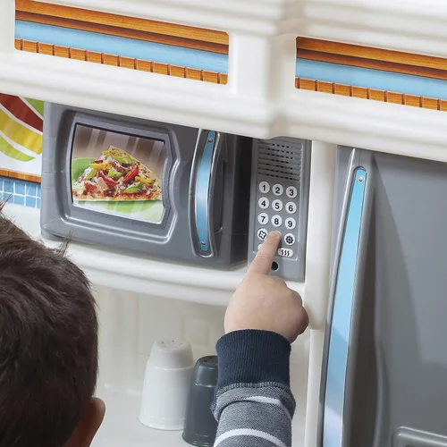 Miniatura 8 de Step2 Little Baker's Plastic Toddler Kitchen Play Estación de trabajo