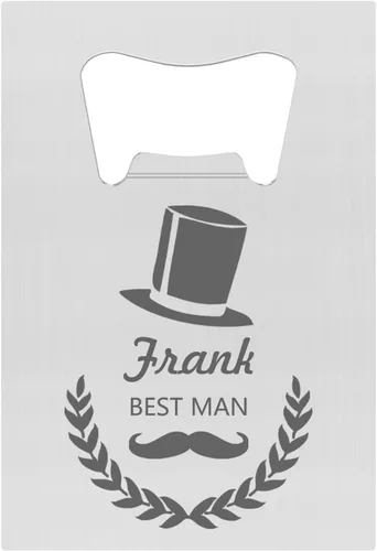 Miniatura 25 de Abrebotellas personalizados, tamaño de tarjeta de crédito, padrinos de boda, regalos para boda, despedida de soltero, abrebotellas de cerveza