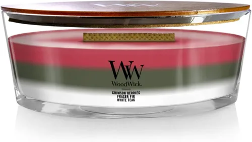 Miniatura 20 de WoodWick Vela mediana de reloj de arena Oceanic Mezcla de soja premium Mecha de madera agrietada Fabricado en Estados Unidos 9.7 onzas