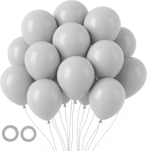 Miniatura 14 de Voircoloria - Globos azul bebé claro, paquete de 66 globos de 12 pulgadas de látex para fiestas para niños y niñas, para cumpleaños, baby shower, 16
