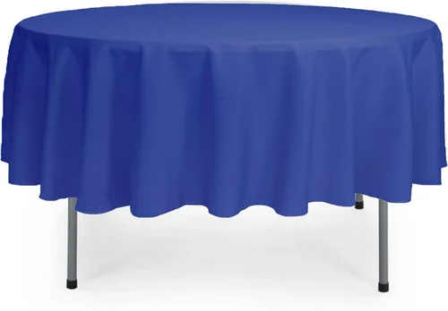 Miniatura 91 de YOUR CHAIR COVERS - Mantel redondo de poliéster prémium de 120 pulgadas - Mantel de lino color champán para mesas redondas estándar