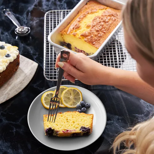 Miniatura 8 de Ultra Cuisine Molde de aluminio para hornear pan, bandeja para pan de 9.5 x 5 pulgadas, 1 libra, fácil de limpiar, calidad, lata de pan duradera
