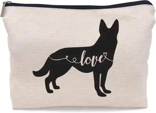 Miniatura 7 de Bolsa de maquillaje con texto en inglés "It's Not Dog Hair", divertida bolsa de maquillaje para amantes de los perros, mujeres y niñas, regalos