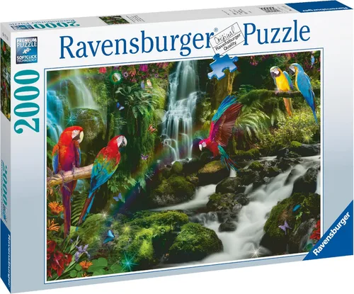 Miniatura 4 de Ravensburger Puzzle 17111 Loros coloridos en la selva-2000 piezas