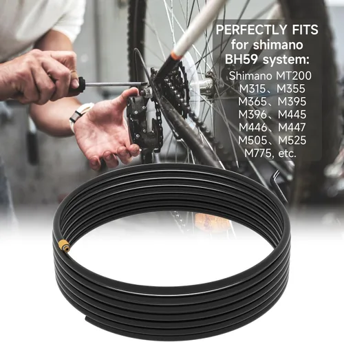 Miniatura 5 de Sram Manguera de freno hidráulico – Kit de manguera de freno de disco hidráulico para bicicleta de 196.850 in para sistema Shimano BH59 Sram Avid