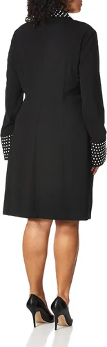Miniatura 3 de KARL LAGERFELD Women's Mock Neck Bell Sleeve Sheath Dress