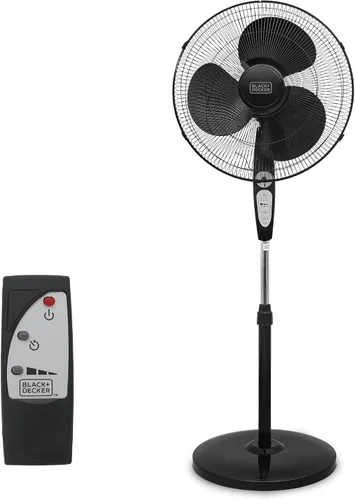 Miniatura 9 de BLACK+DECKER - Ventilador de pie de 16 pulgadas (40.64 cm) con base de pedestal, ventilador de pie ajustable en altura con control remoto y panel